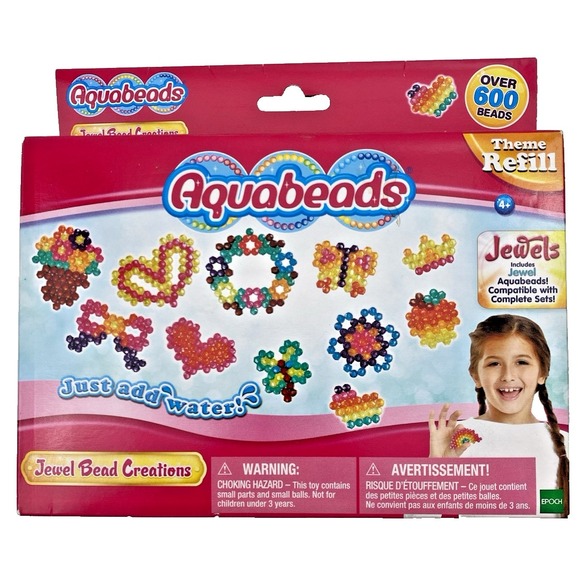 International Playthings, LC Other - Aquabeads Jewel Bead Creations Theme Refill Pack Over 600 Beads BRAND NEW PKG.